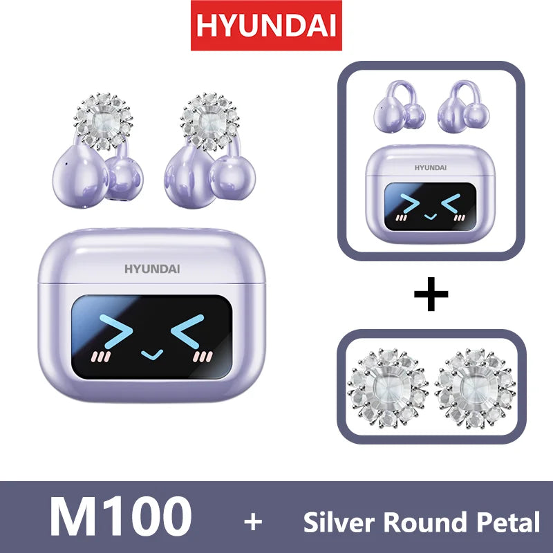 EchoGrip™ M100 ENC Ear Clip Earphones – Style, Sound, and Smart Control